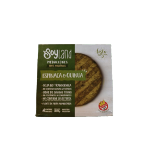 MEDALLON ESPINACA Y QUINOA SOYLAND X300G