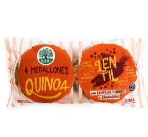 MEDALLONES DE QUINOA LENTEJAS X4Unid